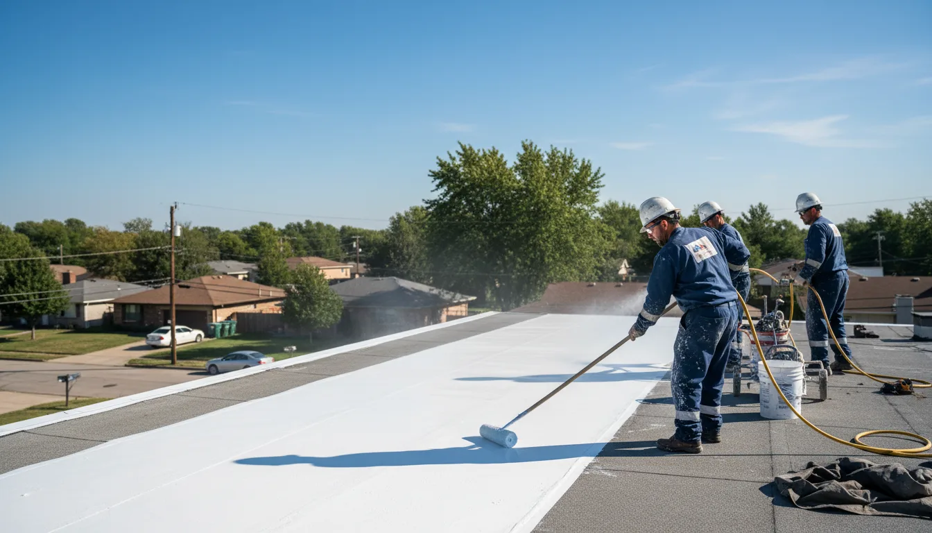Commercial roof coating in Old Bethpage, NY near me